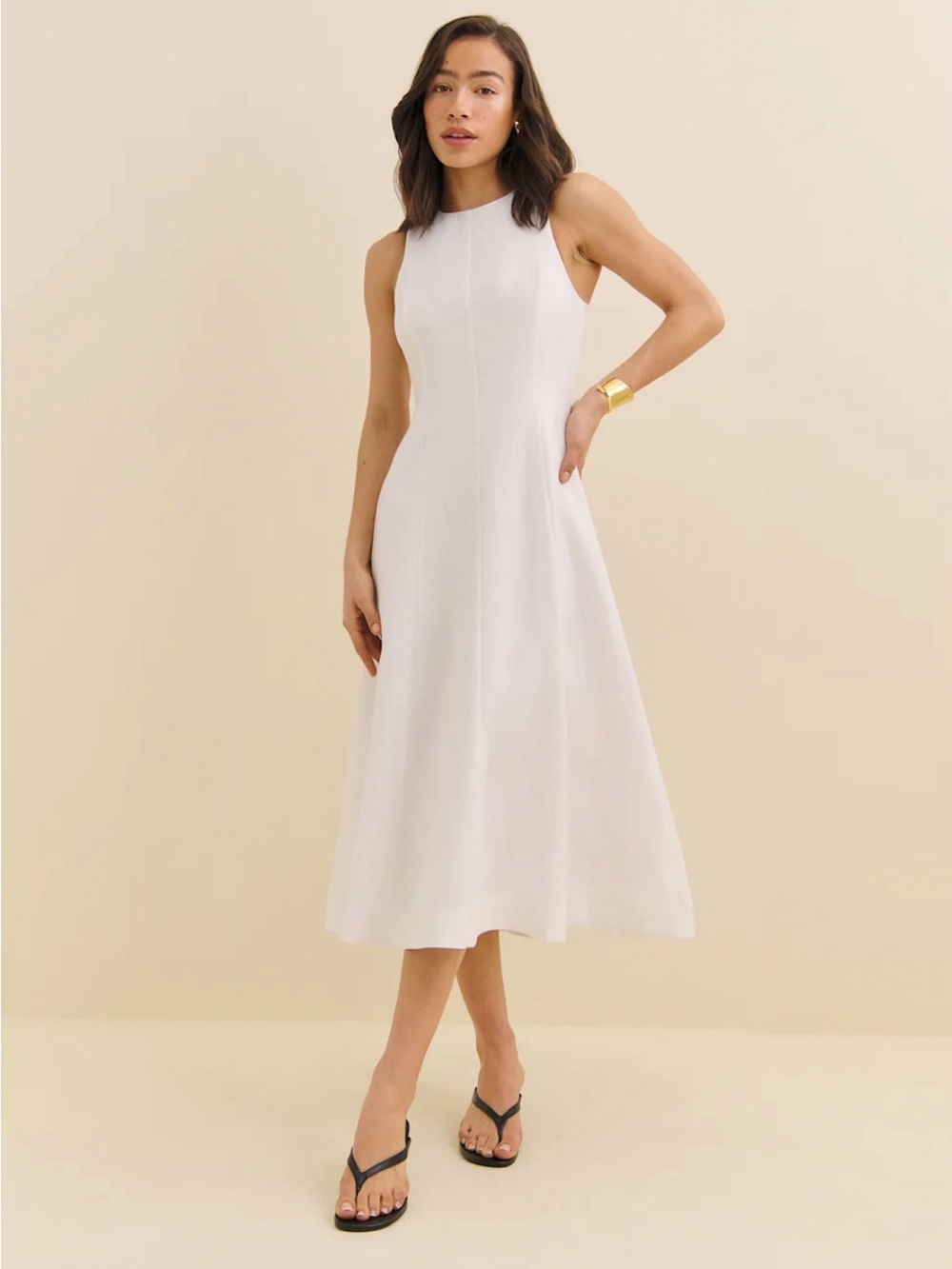 NWT Reformation Davin Linen Dress